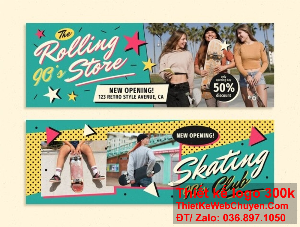 Mang đến sự hoài niệm với thiết kế banner ảnh bìa phong cách vintage. Thiết kế banner ảnh bìa phong cách vintage giúp làm nổi bật nội dung trang web.