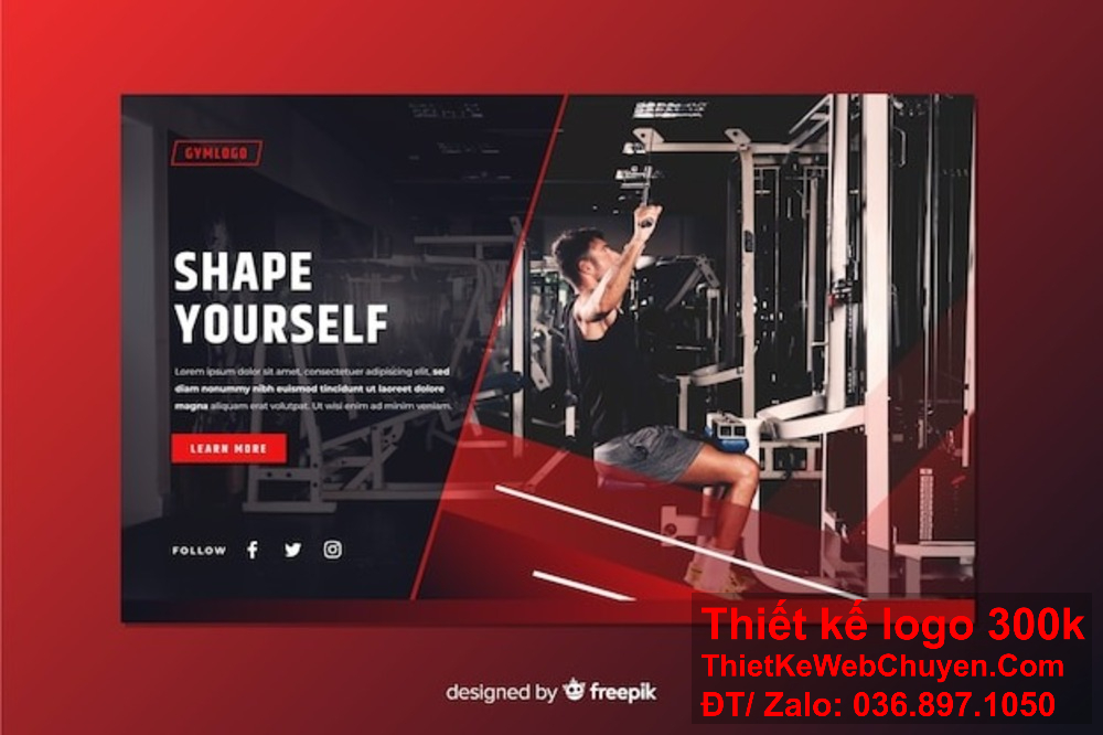 Banner ảnh bìa là công cụ quảng bá hiệu quả cho phòng tập gym trực tuyến. Banner website mang đến sự chuyên nghiệp cho phòng tập gym trên mọi nền tảng.