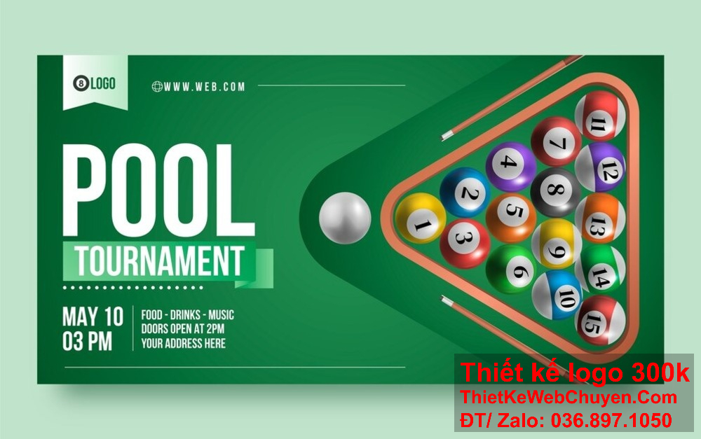 Banner website ảnh bìa quán bida billiard cần phản ánh sự phấn khích và niềm vui của khách hàng khi tham gia trò chơi. Tạo dấu ấn sâu sắc với thiết kế banner website ảnh bìa quán bida billiard đầy nghệ thuật và chuyên nghiệp.