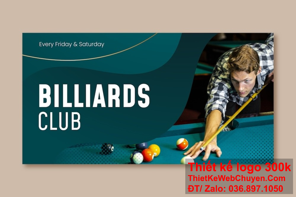 Banner website ảnh bìa quán bida billiard cần chú trọng vào việc sử dụng màu sắc tươi sáng và hấp dẫn. Banner website ảnh bìa quán bida billiard giúp thu hút khách hàng và tạo ra sự kết nối với cộng đồng yêu thể thao.