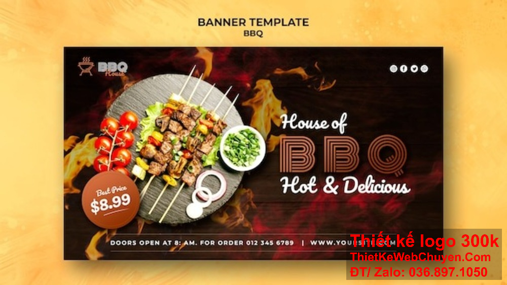 Thiết kế banner website là cách quán lẩu nướng thể hiện sự chuyên nghiệp trực tuyến. Banner website sáng tạo giúp quán lẩu nướng kết nối với khách hàng dễ dàng hơn.