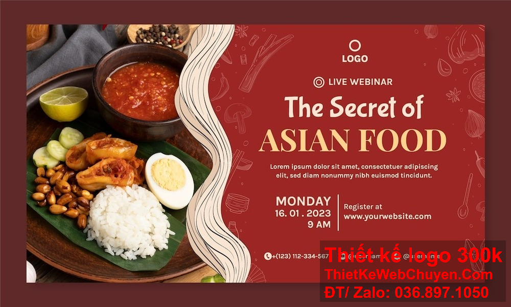 Banner website ảnh bìa quán phở bò gà được thiết kế để tạo ra cảm giác thân thuộc và gần gũi với khách hàng. Thiết kế banner website ảnh bìa quán phở bò gà giúp truyền tải về sự ngon miệng và truyền thống của món ăn.