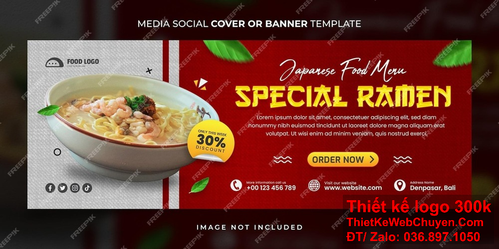 Làm nổi bật hương vị đặc trưng với thiết kế banner website ảnh bìa rõ nét. Thu hút sự chú ý với thiết kế banner website ảnh bìa quán phở bò gà sáng tạo và đậm chất Việt Nam.