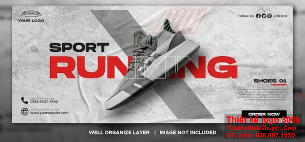 Banner ảnh bìa là công cụ quảng bá hiệu quả cho shop giày trực tuyến. Banner website mang đến sự chuyên nghiệp cho shop giày trên mọi nền tảng.