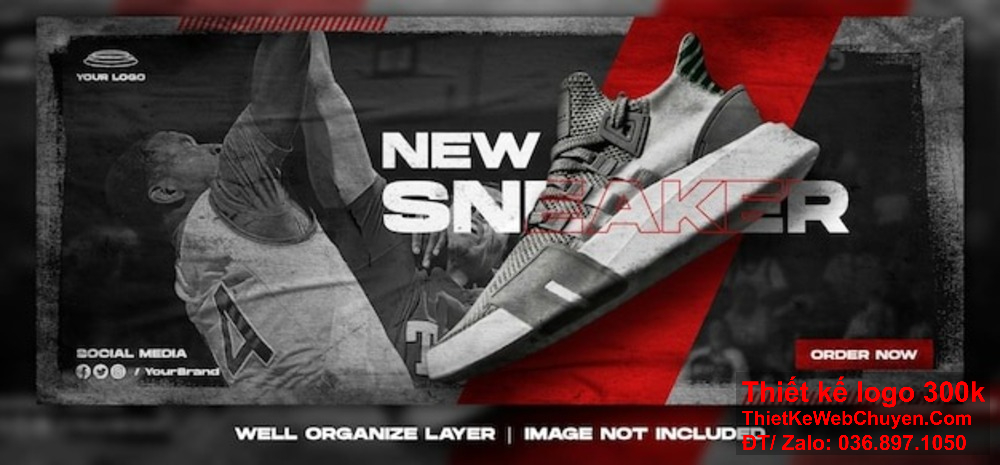 Banner ảnh bìa giúp shop giày truyền tải thông điệp thương hiệu hiệu quả. Banner website độc đáo giúp shop giày khẳng định vị thế trực tuyến.
