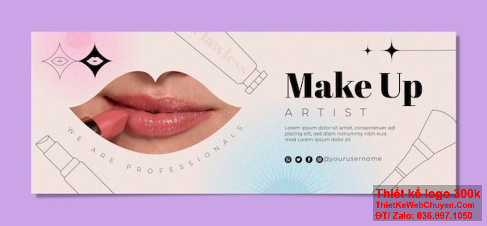 Cải thiện nhận diện thương hiệu với thiết kế banner ảnh bìa độc đáo cho shop son môi. Thiết kế banner website giúp shop son môi tạo ấn tượng mạnh mẽ với khách hàng trực tuyến.