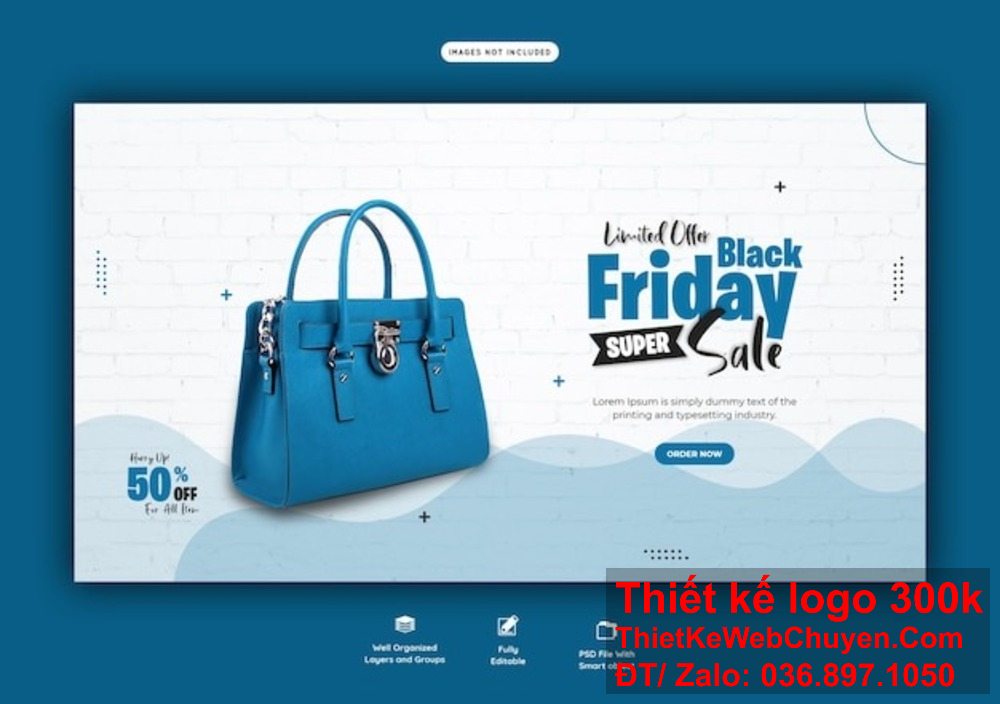 Thiết kế banner website ảnh bìa shop túi xách mang lại ấn tượng khó quên cho khách hàng. Tạo sự khác biệt với thiết kế banner website ảnh bìa shop túi xách độc đáo.