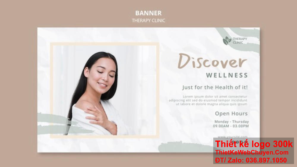 Thiết kế banner website với bố cục sáng tạo, giúp thẩm mỹ viện nail của bạn thu hút hơn.