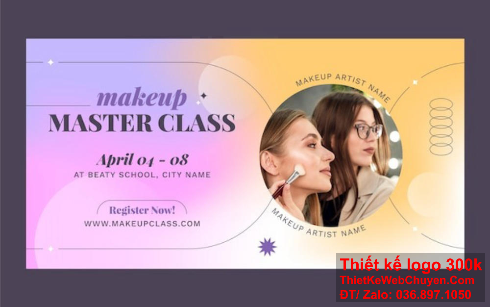 Thiết kế banner website sáng tạo, phù hợp với các thẩm mỹ viện nail hướng đến vẻ đẹp chuyên nghiệp.