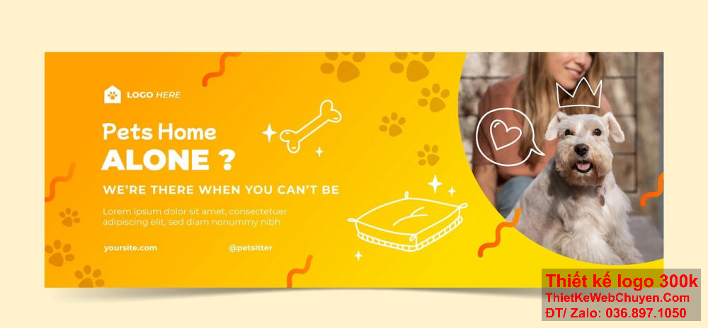 Tạo sự thu hút và gợi cảm hứng cho cộng đồng yêu thú cưng thông qua banner website ảnh bìa Facebook thú y. Tăng cường trải nghiệm người dùng thông qua thiết kế banner website ảnh bìa Facebook thú y bắt mắt và cuốn hút.