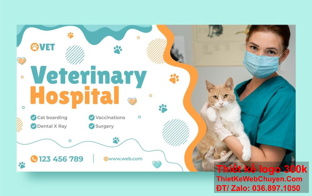 Truyền đạt cảm hứng và sự yêu thương với thiết kế banner website ảnh bìa Facebook thú y đầy sắc màu. Tạo điểm nhấn cho thương hiệu bằng banner website ảnh bìa Facebook thú y tinh tế và độc đáo