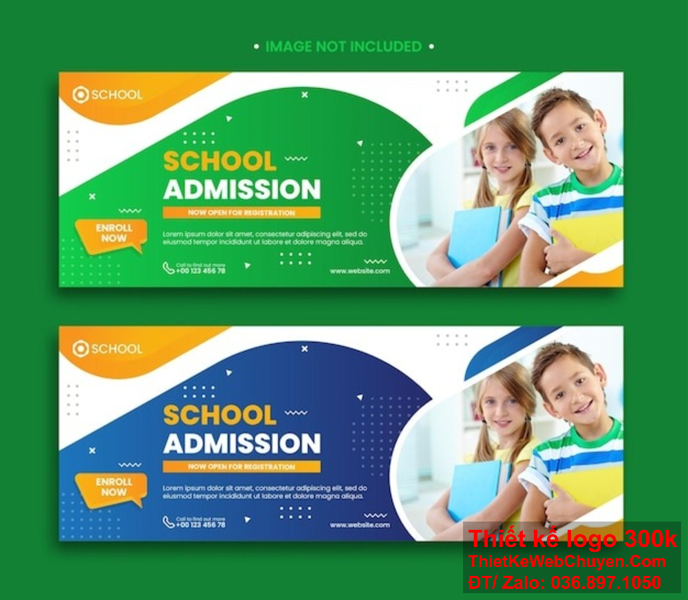 Cải thiện nhận diện thương hiệu với thiết kế banner ảnh bìa độc đáo cho trường mầm non. Thiết kế banner website giúp trường mầm non truyền tải sự đáng yêu của trẻ nhỏ.