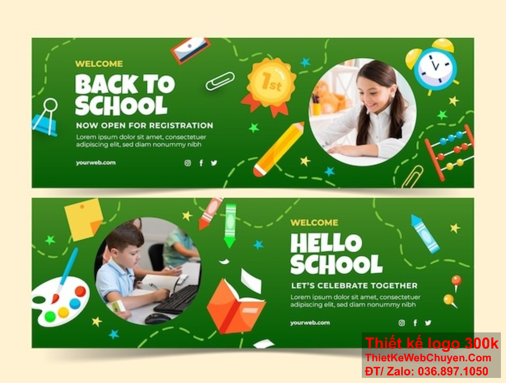 Thiết kế banner website giúp trường mầm non truyền tải thông điệp thương hiệu hiệu quả. Thiết kế banner website sáng tạo giúp trường mầm non thu hút sự chú ý của phụ huynh.