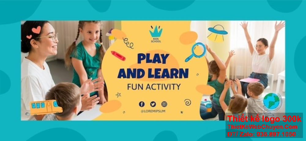 Thiết kế banner website là cách trường mầm non thể hiện sự chuyên nghiệp trực tuyến. Banner website sáng tạo giúp trường mầm non kết nối với phụ huynh dễ dàng hơn.