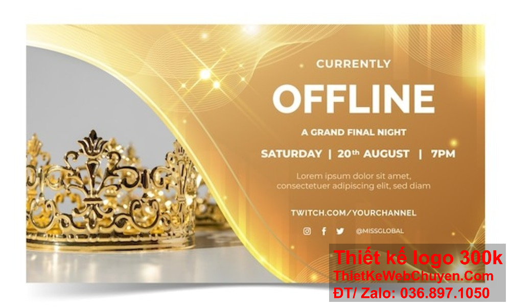 Banner website ảnh bìa vương miện của bạn sẽ nổi bật với thiết kế độc nhất. Tạo ấn tượng mạnh với khách hàng bằng thiết kế banner website ảnh bìa vương miện sáng tạo.