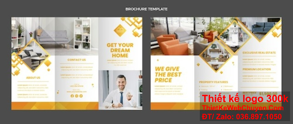 Thiết kế brochure Bất động sản chuyên nghiệp giúp bạn tạo ấn tượng với khách hàng ngay từ cái nhìn đầu tiên. Thiết kế brochure Bất động sản giúp bạn nổi bật giữa đám đông.