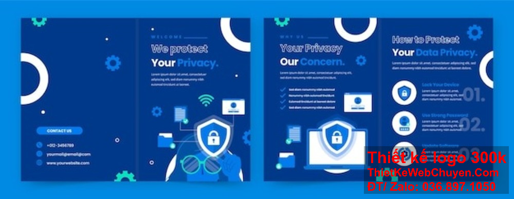 Thiết kế brochure Dịch vụ an ninh mạng từ ý tưởng đến hiện thực. Thiết kế brochure Dịch vụ an ninh mạng giúp quảng bá dịch vụ một cách hiệu quả.