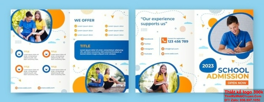 Thiết kế brochure Dịch vụ dịch thuật của chúng tôi sẽ giúp bạn nổi bật trong mắt khách hàng. Thu hút khách hàng tiềm năng với thiết kế brochure Dịch vụ dịch thuật độc đáo.