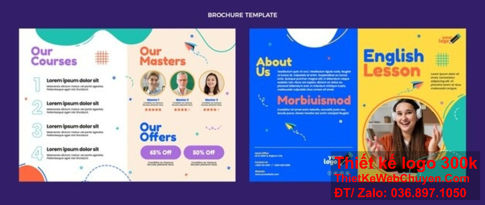 Để lại dấu ấn với khách hàng qua thiết kế brochure Dịch vụ giáo dục trực tuyến độc đáo. Chúng tôi luôn sáng tạo trong việc thiết kế brochure Dịch vụ giáo dục trực tuyến.