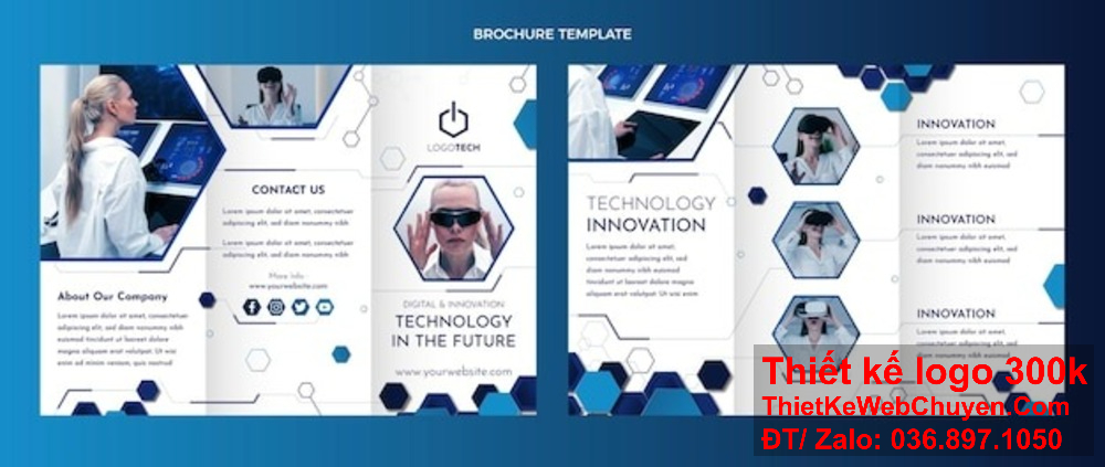 Thiết kế brochure Dịch vụ kỹ thuật số của chúng tôi sẽ giúp bạn nổi bật trong mắt khách hàng. Thu hút khách hàng tiềm năng với thiết kế brochure Dịch vụ kỹ thuật số độc đáo.