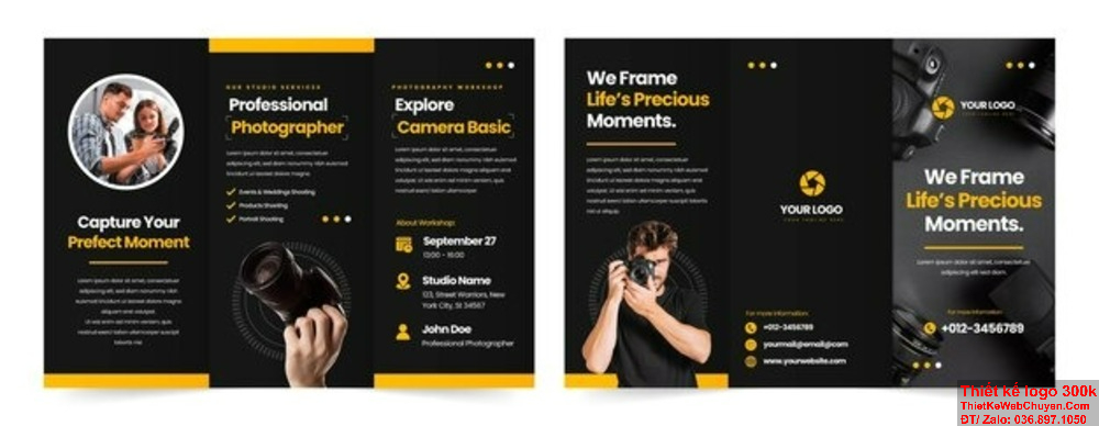 Tạo dấu ấn riêng với Thiết kế brochure Dịch vụ sản xuất video và nhiếp ảnh độc đáo từ đội ngũ chuyên nghiệp của chúng tôi. Bạn cần Thiết kế brochure Dịch vụ sản xuất video và nhiếp ảnh chuyên nghiệp? Hãy liên hệ với chúng tôi ngay!