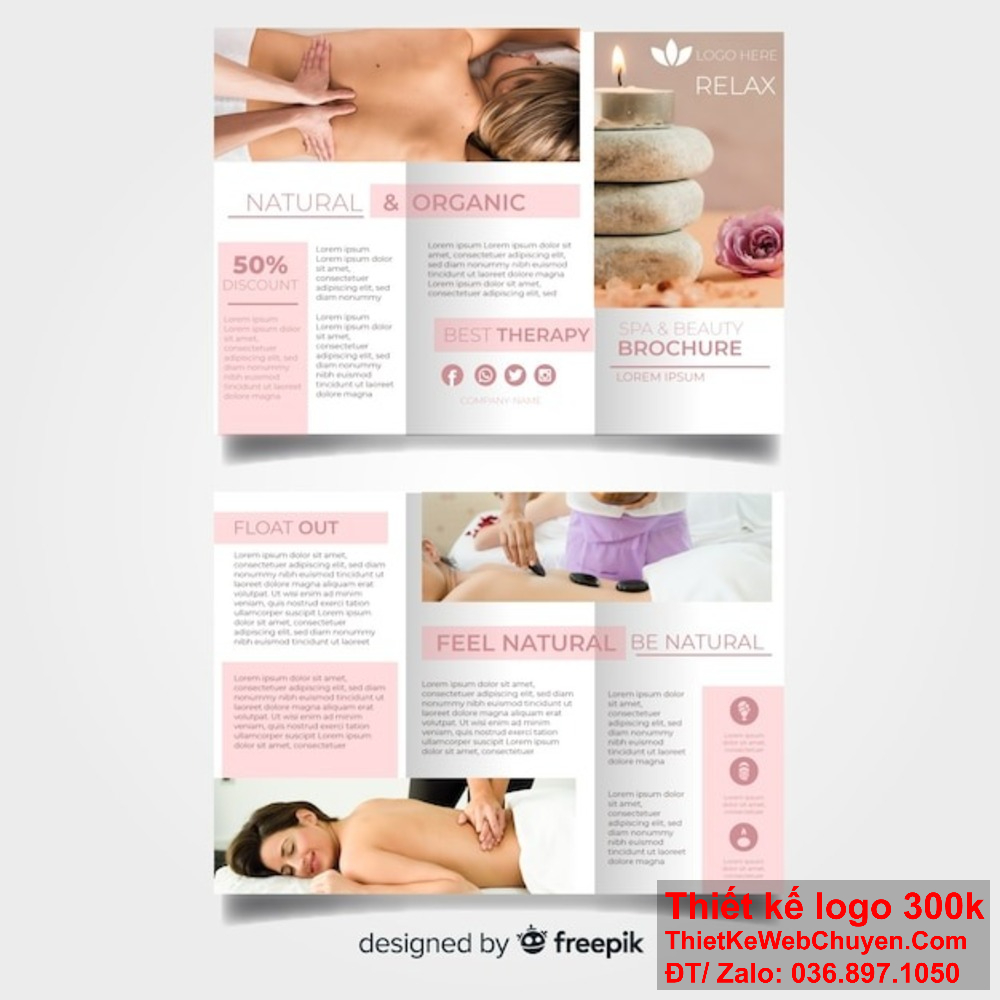 Thiết kế brochure Dịch vụ spa và làm đẹp giúp bạn quảng bá hiệu quả. Bạn đang cần thiết kế brochure Dịch vụ spa và làm đẹp chuyên nghiệp?