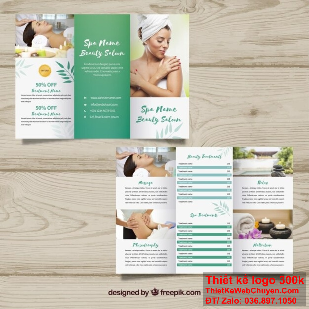 Chúng tôi cung cấp dịch vụ thiết kế brochure Dịch vụ spa và làm đẹp hoàn hảo. Bạn sẽ hài lòng với thiết kế brochure Dịch vụ spa và làm đẹp của chúng tôi.