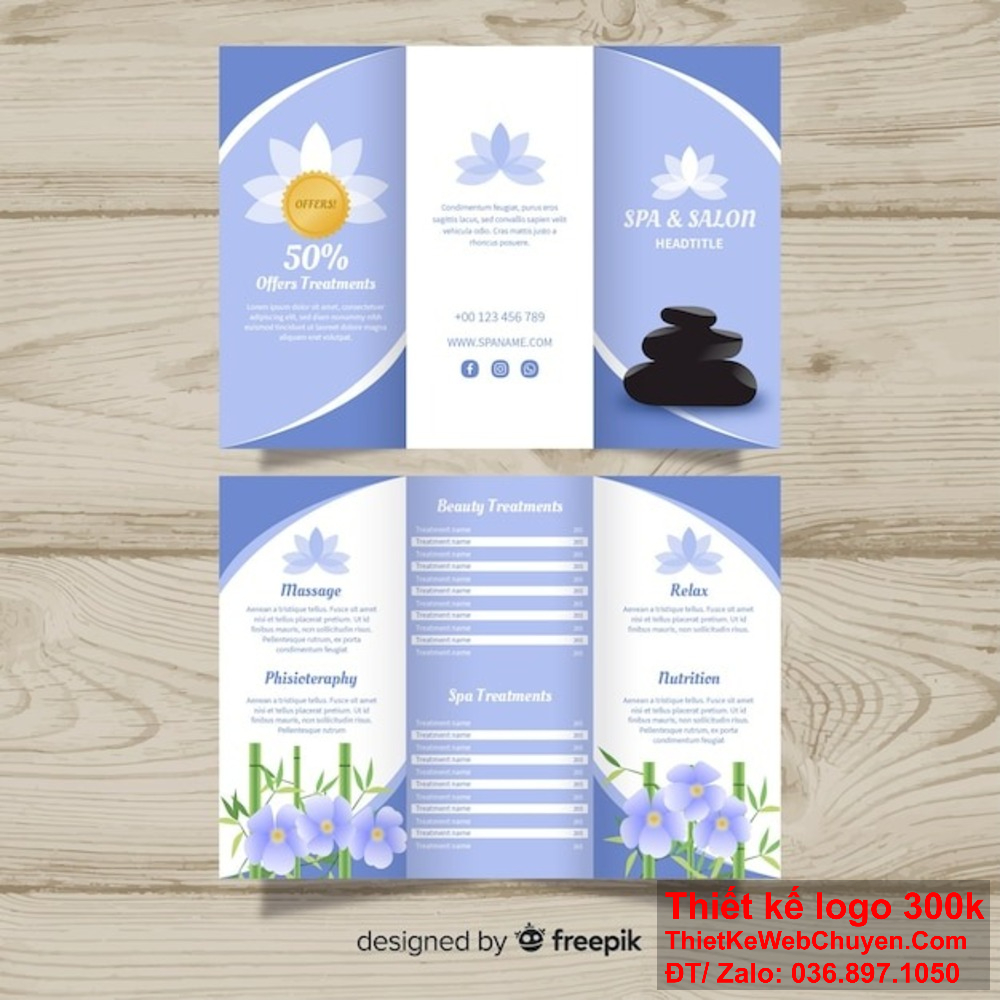 Thiết kế brochure Dịch vụ spa và làm đẹp giúp bạn nổi bật giữa đối thủ Thiết kế brochure Dịch vụ spa và làm đẹp của chúng tôi mang phong cách hiện đại.