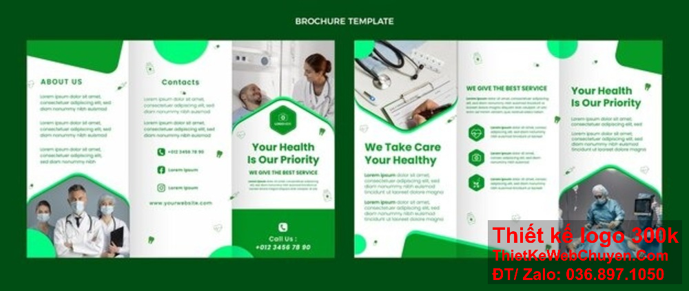 Tạo dấu ấn riêng với thiết kế brochure Dịch vụ y tế độc đáo từ đội ngũ chuyên nghiệp của chúng tôi. Bạn cần thiết kế brochure Dịch vụ y tế chuyên nghiệp? Hãy liên hệ với chúng tôi ngay!