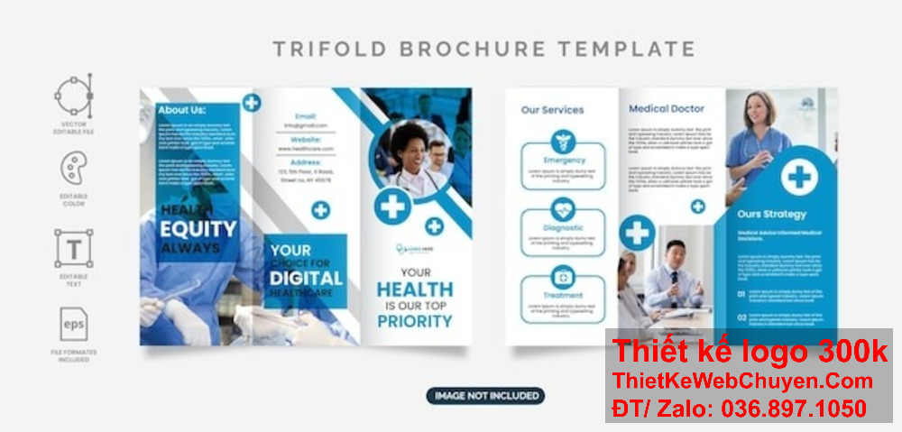 Tạo ấn tượng mạnh với khách hàng bằng thiết kế brochure Dịch vụ y tế. Chúng tôi cung cấp dịch vụ thiết kế brochure Dịch vụ y tế chất lượng cao.