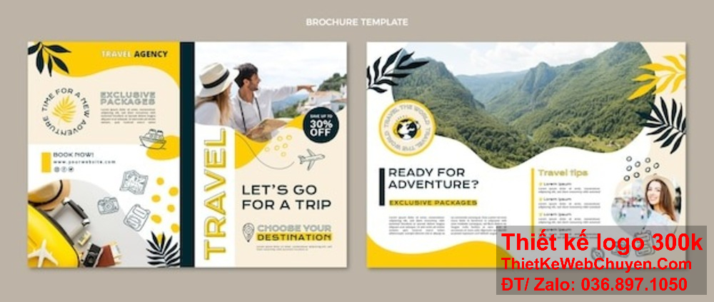 Thiết kế brochure Du lịch và lữ hành là cách hiệu quả để nâng cao nhận diện thương hiệu du lịch của bạn. Với thiết kế brochure Du lịch và lữ hành, bạn sẽ nổi bật giữa các đối thủ cạnh tranh.