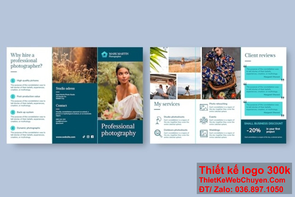 Chúng tôi tự hào mang đến dịch vụ thiết kế brochure Du lịch và lữ hành hiệu quả và thẩm mỹ. Thiết kế brochure Du lịch và lữ hành của chúng tôi đảm bảo sự hài lòng cho bạn.