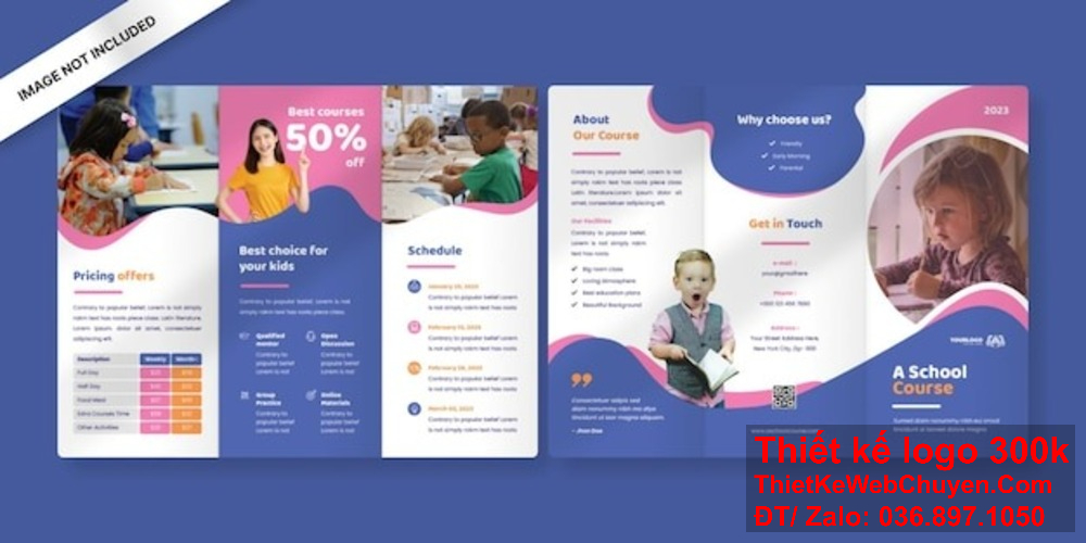 Nhận thiết kế brochure Giáo dục và đào tạo chỉ trong thời gian ngắn. Hãy để chúng tôi thiết kế brochure Giáo dục và đào tạo hoàn hảo cho bạn.