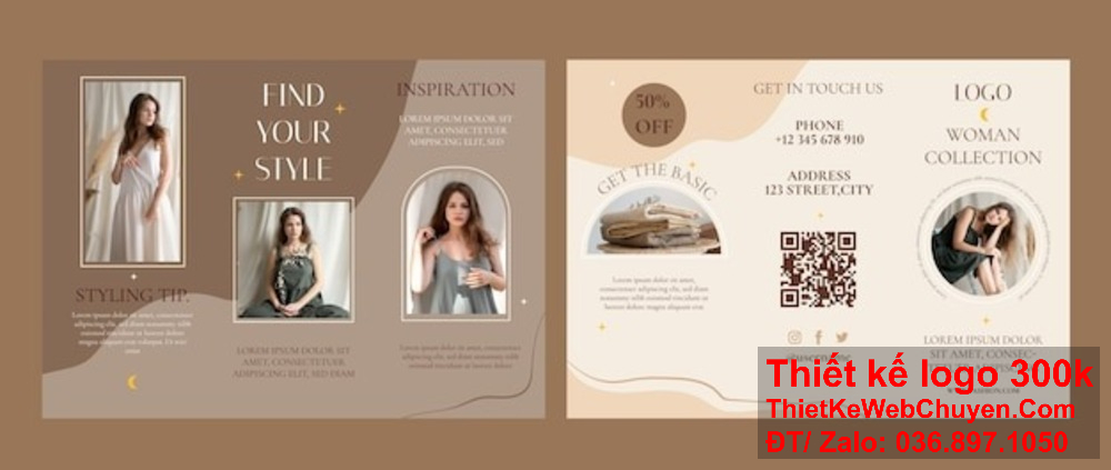 Thiết kế brochure Thời trang và may mặc giúp bạn nâng cao nhận thức thương hiệu trong ngành thời trang. Bạn đang cần thiết kế brochure Thời trang và may mặc? Hãy liên hệ ngay với chúng tôi!