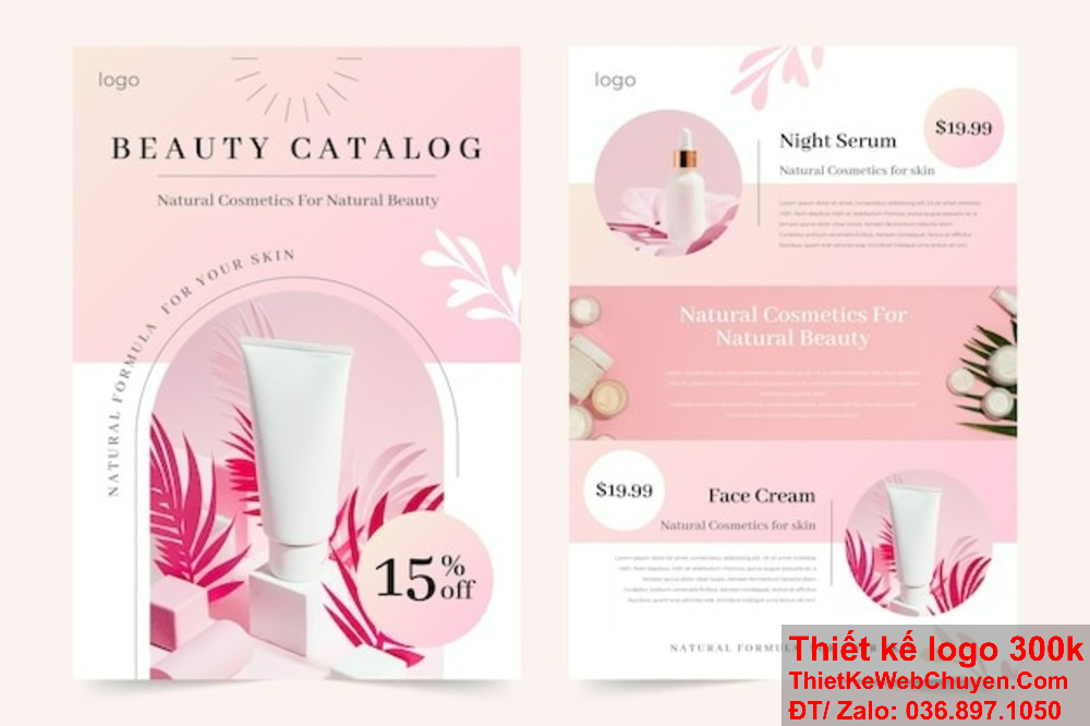 Thiết kế catalogue bán mỹ phẩm đẹp, giúp sản phẩm của bạn nổi bật. Thiết kế catalogue bán mỹ phẩm với chất lượng in ấn cao cấp.