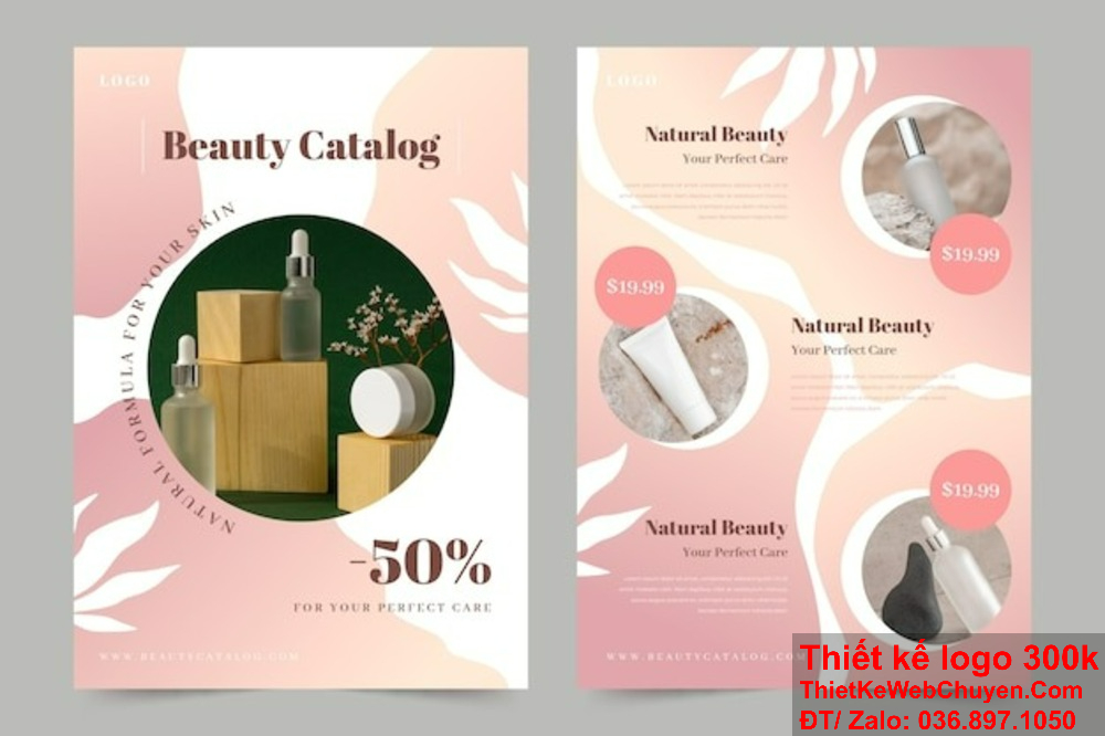Đảm bảo thiết kế catalogue bán mỹ phẩm phù hợp với xu hướng thị trường. Thiết kế catalogue bán mỹ phẩm đẹp mắt, thu hút mọi ánh nhìn.