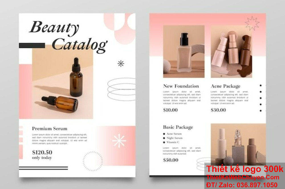Thiết kế catalogue bán mỹ phẩm ấn tượng với phong cách hiện đại. Thiết kế catalogue bán mỹ phẩm chuyên nghiệp giúp tăng doanh số nhanh chóng.