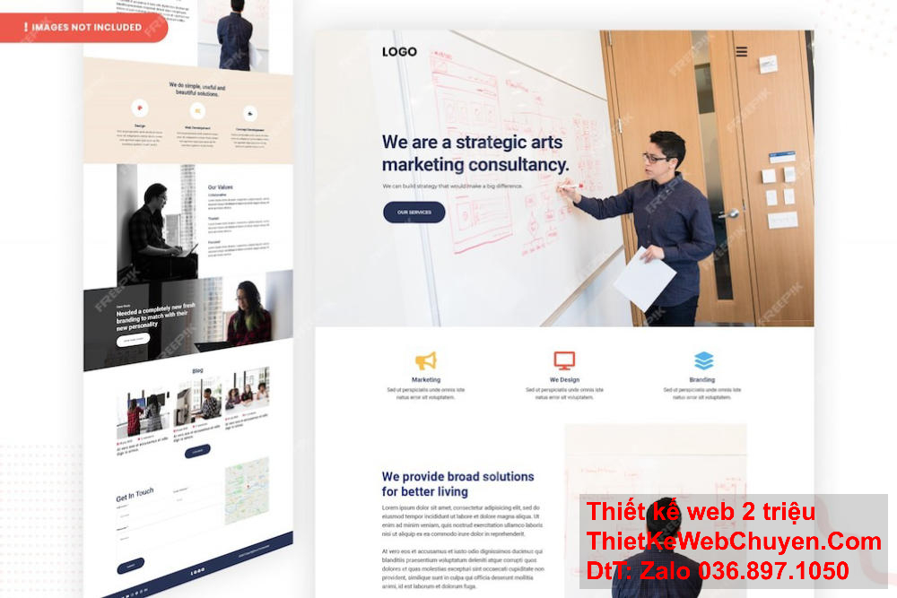 Phải đảm bảo rằng landing page bất động sản của bạn tương thích với mọi loại thiết bị, từ máy tính để bàn đến điện thoại di động. Landing page bất động sản nên phản ánh sự chuyên nghiệp và uy tín của doanh nghiệp của bạn.