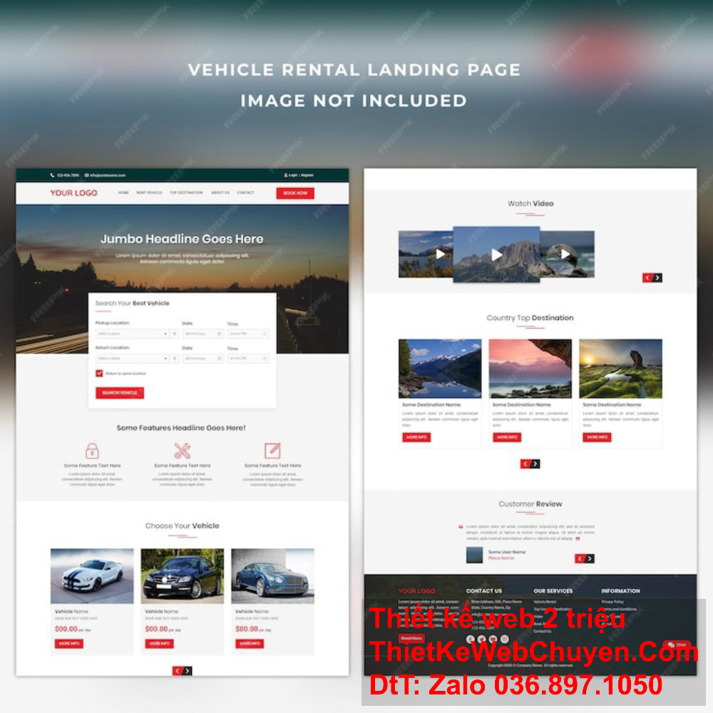 Landing page sự kiện có thể tích hợp một bản đồ để hướng dẫn địa điểm tổ chức. Landing page sự kiện cần phải có một phần giới thiệu về nội dung chính của sự kiện