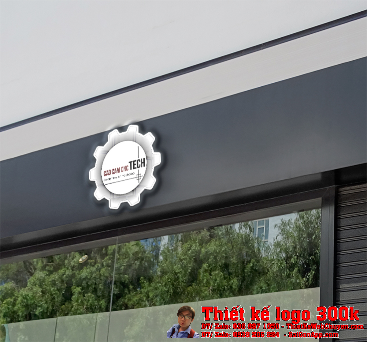Ứng dụng thiết kế logo CAD CAM CNC TECH