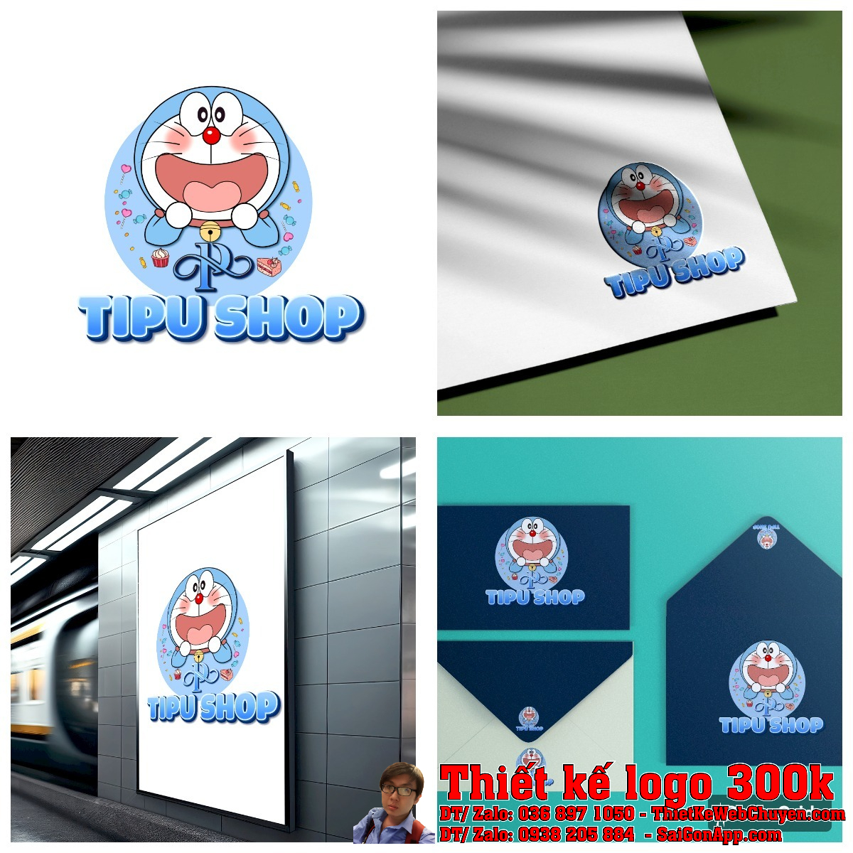 Chi tiết biểu tượng trong thiết kế logo TIPU shop