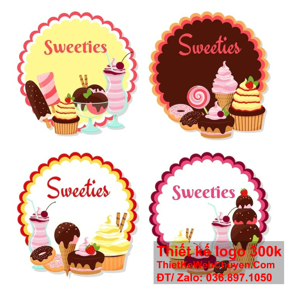 Logo bánh kẹo nên thể hiện được sự ngọt ngào và hạnh phúc của sản phẩm. Việc tạo ra một logo bánh kẹo độc đáo đòi hỏi sự kiên nhẫn và sự đổi mới.