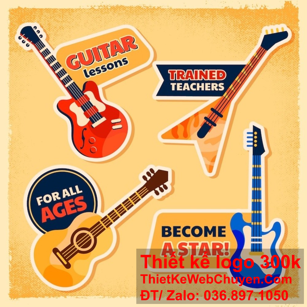 Thiết kế logo cây đàn guitar giúp thương hiệu trở nên độc đáo và dễ nhớ trong lòng khách hàng. Logo cây đàn guitar mang lại cảm giác năng động và sôi động cho người tiêu dùng.