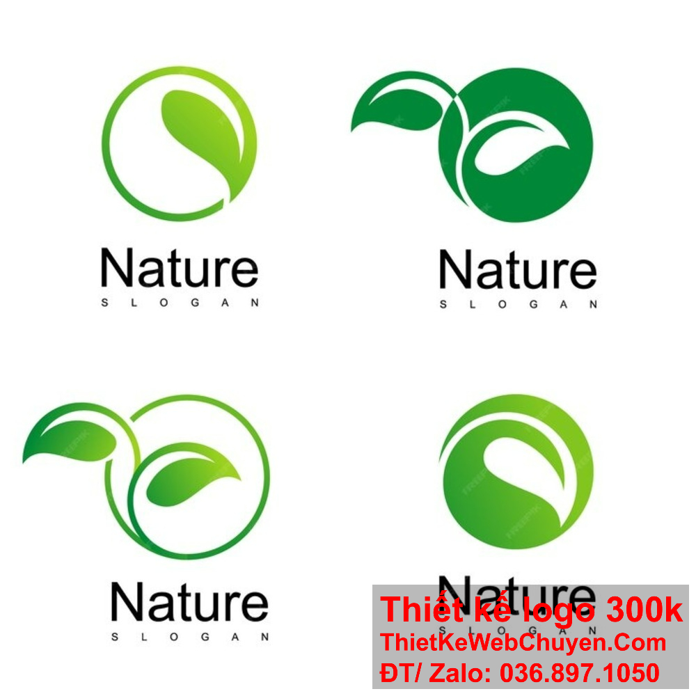 Thiết kế logo chiếc lá mang phong cách tự nhiên. Thiết kế logo chiếc lá theo xu hướng mới.