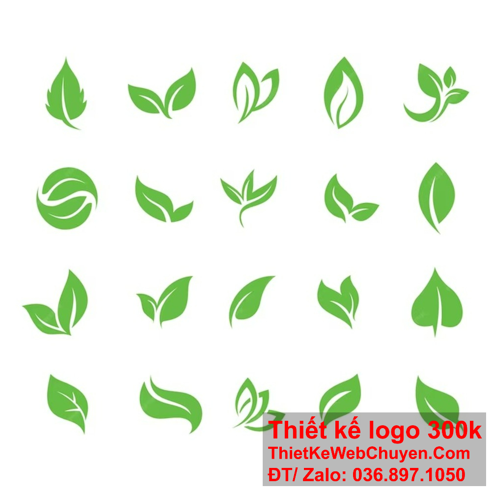 Dịch vụ thiết kế logo chiếc lá chuyên nghiệp. Mẫu thiết kế logo chiếc lá đẹp và hiện đại.