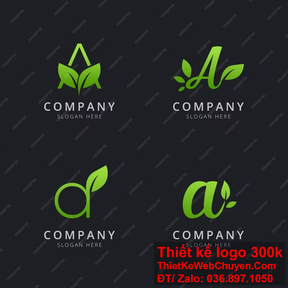 Thiết kế logo chiếc lá giá rẻ. Thiết kế logo chiếc lá mang đậm dấu ấn cá nhân.