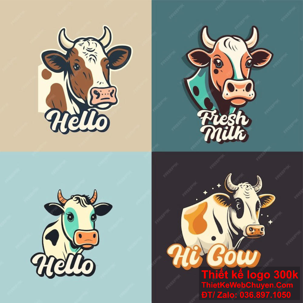 Thiết kế logo con bò cần phải dễ dàng áp dụng trên các nền tảng quảng cáo khác nhau.