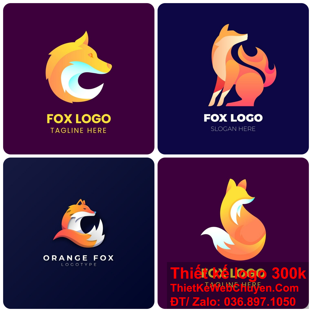 Thiết kế logo con cáo tăng cường thương hiệu.