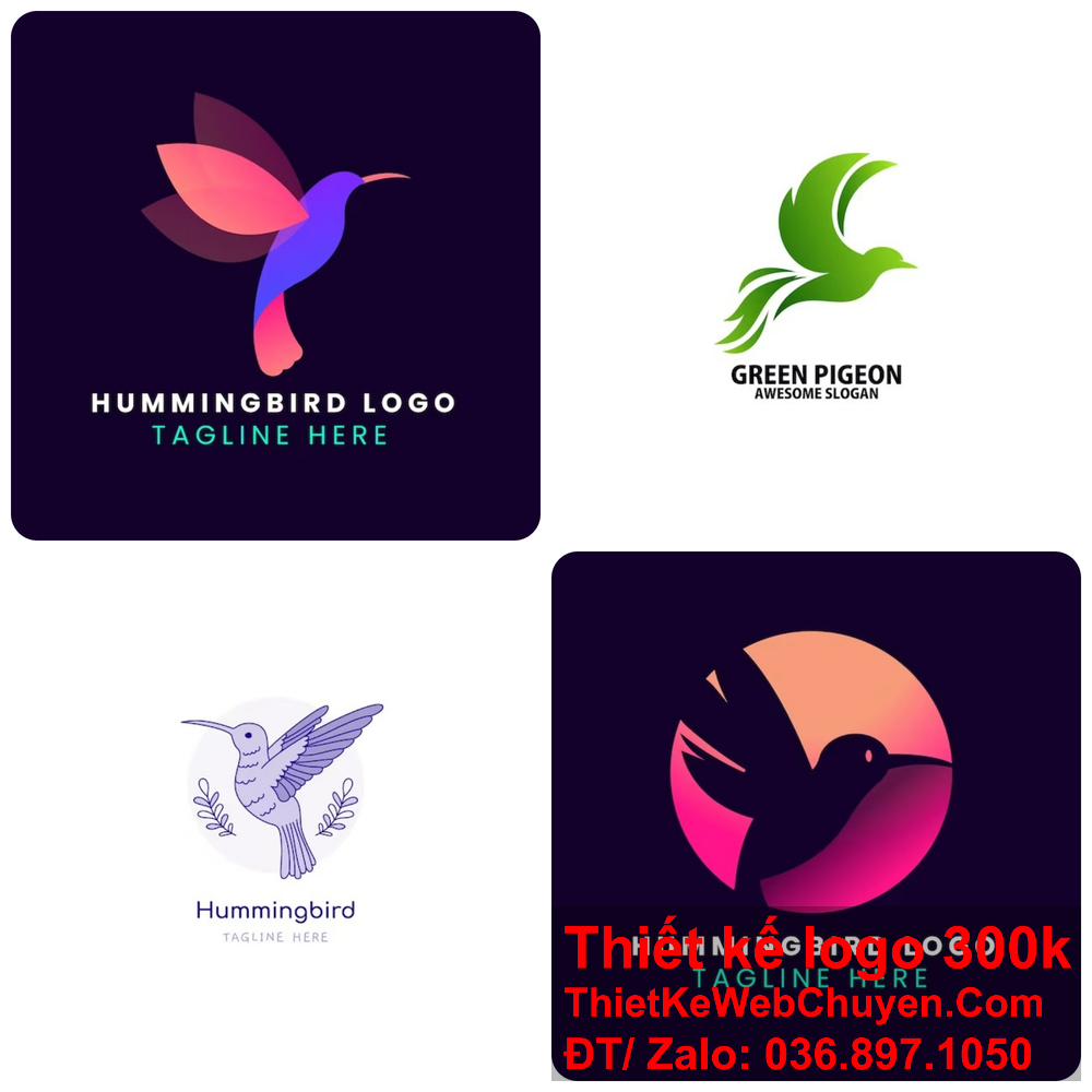 Thiết kế logo con chim hạc mang nét thanh lịch. Thiết kế logo con chim hạc giúp thương hiệu nổi bật.