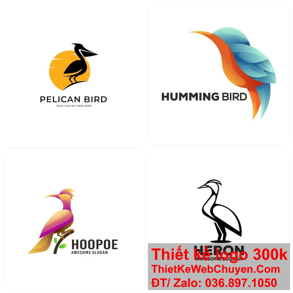 Thiết kế logo con chim hạc kết hợp nghệ thuật và kỹ thuật. Thiết kế logo con chim hạc tạo dựng hình ảnh chuyên nghiệp.